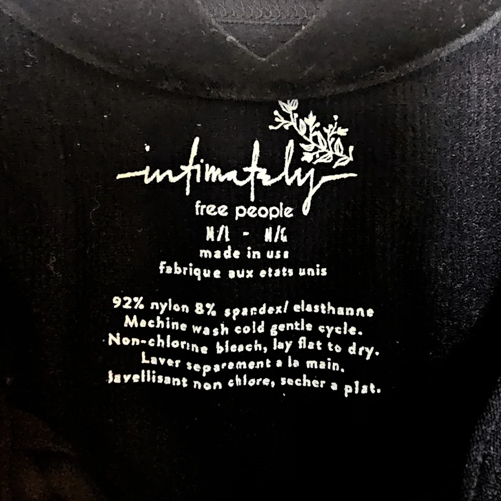 Free People Stretch Ribbed Lace-Up Fitted Tee•Size M/L•NWOT - Picture 10 of 10